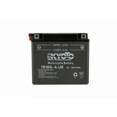 Batterie KYOTO YB16HL-A-LM Conventionnelle Avec Entretien - Livrée SANS Pack Acide