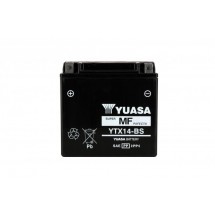 Batterie YUASA YTX14-BS AGM - Sans Entretien - Livrée Avec Pack Acide