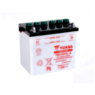 Yuasa - Batterie Acide avec entretien -Y60-N24L-A
